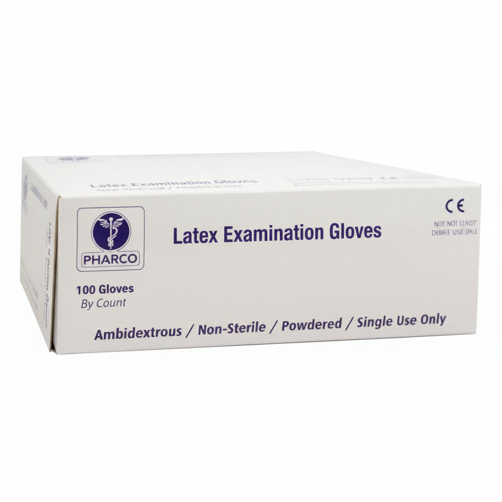 Gants d’examen Latex Pharco